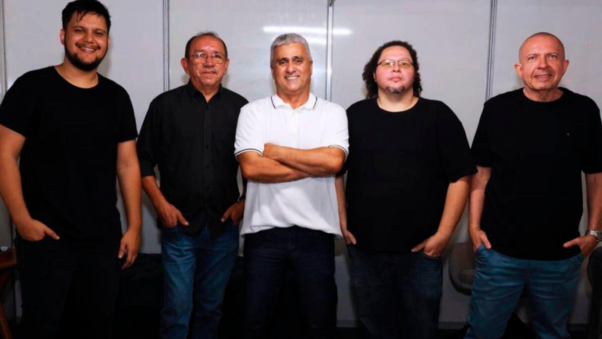 Os cinco integrantes da Banda Zona Proibida